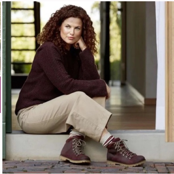 SALE Birkenstock Jackson Ochre Burgundy Red Leather Ankle Boots EU 36 US 5 NEW - Picture 2 of 15